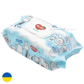 Hypoallergenic moist napkins 15x18,5cm age 0+, 120pcs/pack