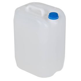 White plastic canister with corc (45mm) 10 000ml / 10L