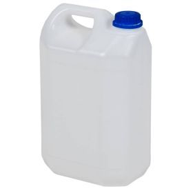 White plastic canister with corc (38mm) 5000ml / 5L