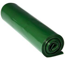 Jätesäkki vihreä, LD, 75x135cm,  200L, 60my, 5kpl/rll