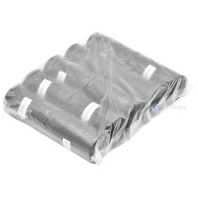 Black plastic bag for picking up animal feces 23x31cm, 15pcs/roll, 10rolls/pack