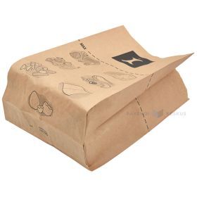 Ruskea kompostoitava roskapussi 20+14x34cm 8L 70g/m2, 80kpl/pkt