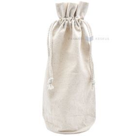 Cotton bag with string for bottle diam. 10cm height 30cm