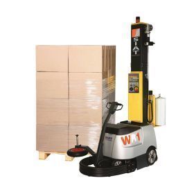 Semi-automatic mobile stretch wrappers
