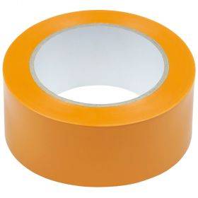 Orange security tape 50mm wide, 50m/roll