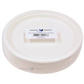 Plate 100% biodegradable/compostable diam. 26cm, 50pcs/pack