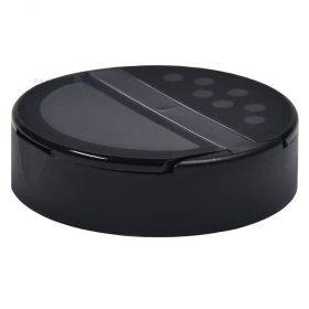 Kansi muovipurkille, PP, halk 63mm, 10g, musta, 2-osainen,  24h tiiviste