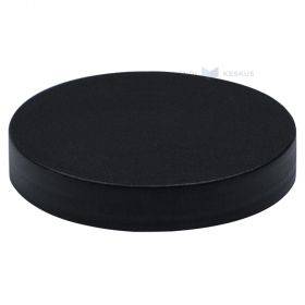 Matte black lid for plastic jar diameter 70mm with pressure seal