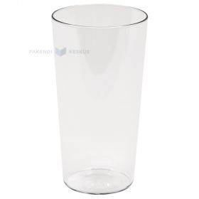 Reusable plastic beer glass 600ml SAN 500x machine washable