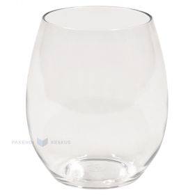 Reusable plastic drinking glass 390ml TT 350x machine washable