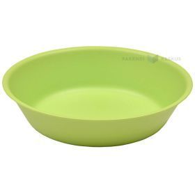 Reusable green plastic soup bowl 17,8cm PP 50x machine washable