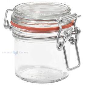 Glass jar with clamp lid Ermetico 125ml diameter 65mm