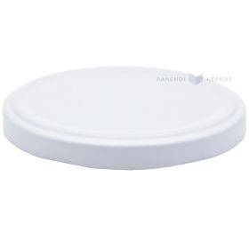 Matte white lid for glass jar diameter 89mm height 10mm