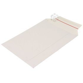 White carton envelope with gray inside 25x35cm A4