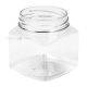 Muovipurkki "Square" PET 250ml, halkaisija 63mm